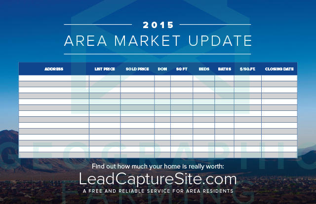 Geographicfarm Com Automated Real Estate Farming Marketing Postcards Newsletters And Real Estate Market Update Template
